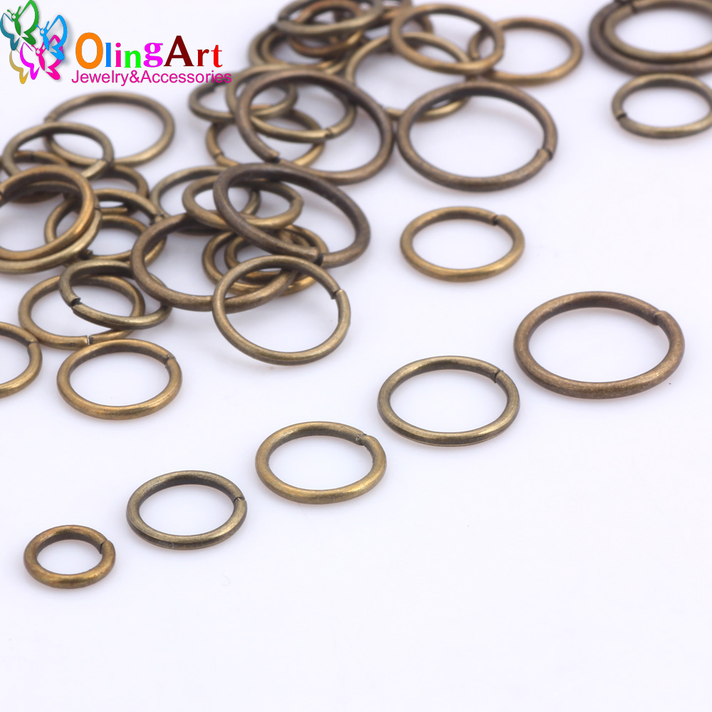 Jump Ring Assorted - OlingArt Anneaux de jonction plaqués bronze