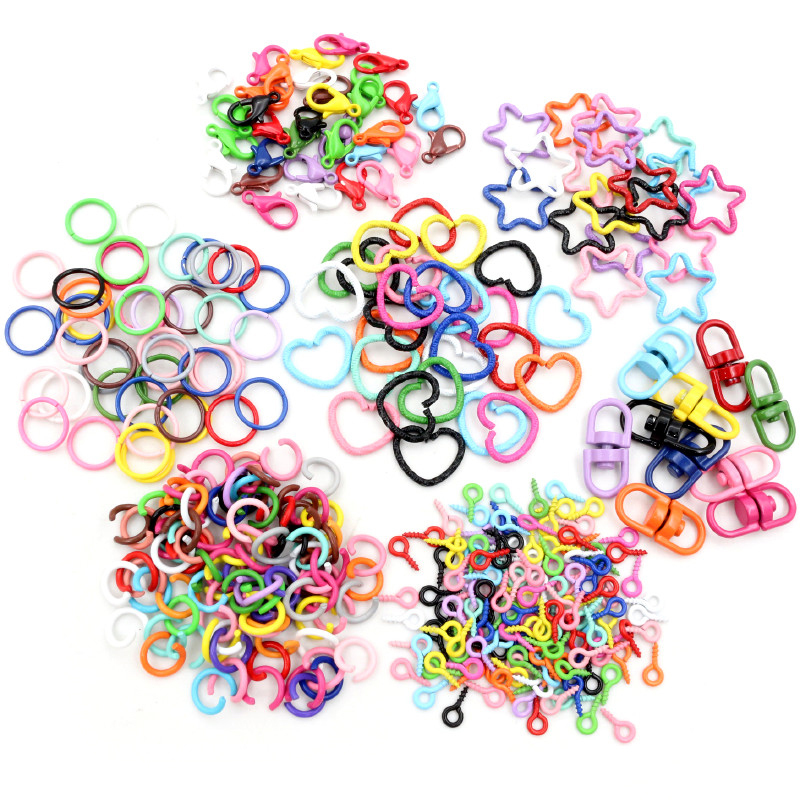 Jump Ring Assorted - Coloré Mixte Split Alliage Anneaux Homard