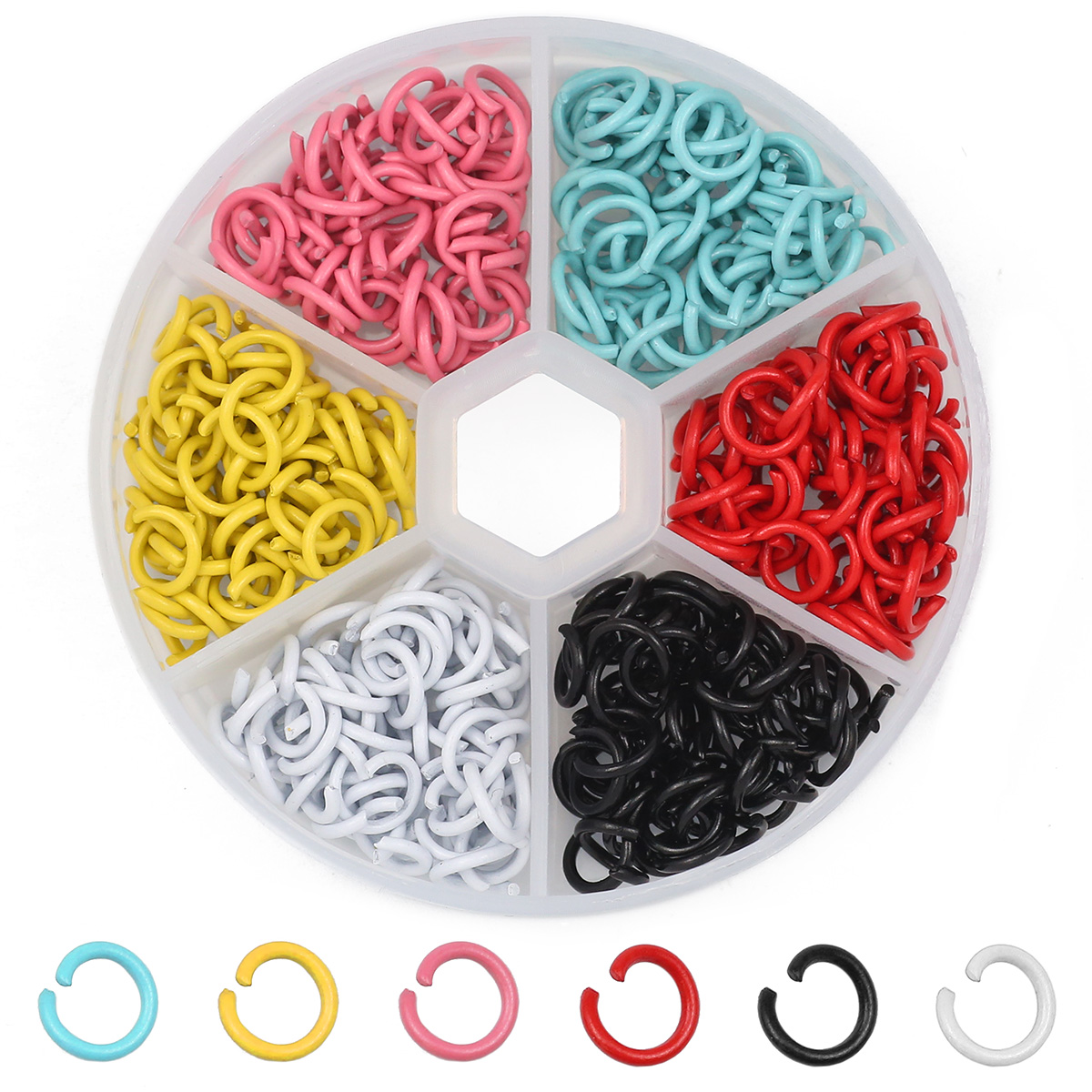 Jump Ring Assorted - 87g Anneaux ouverts en alliage de