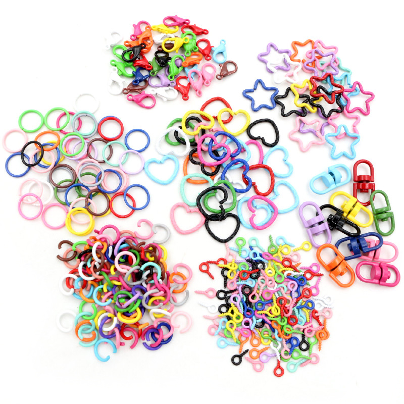 Jump Ring Assorted - Coloré Mixte Split Alliage Anneaux Homard