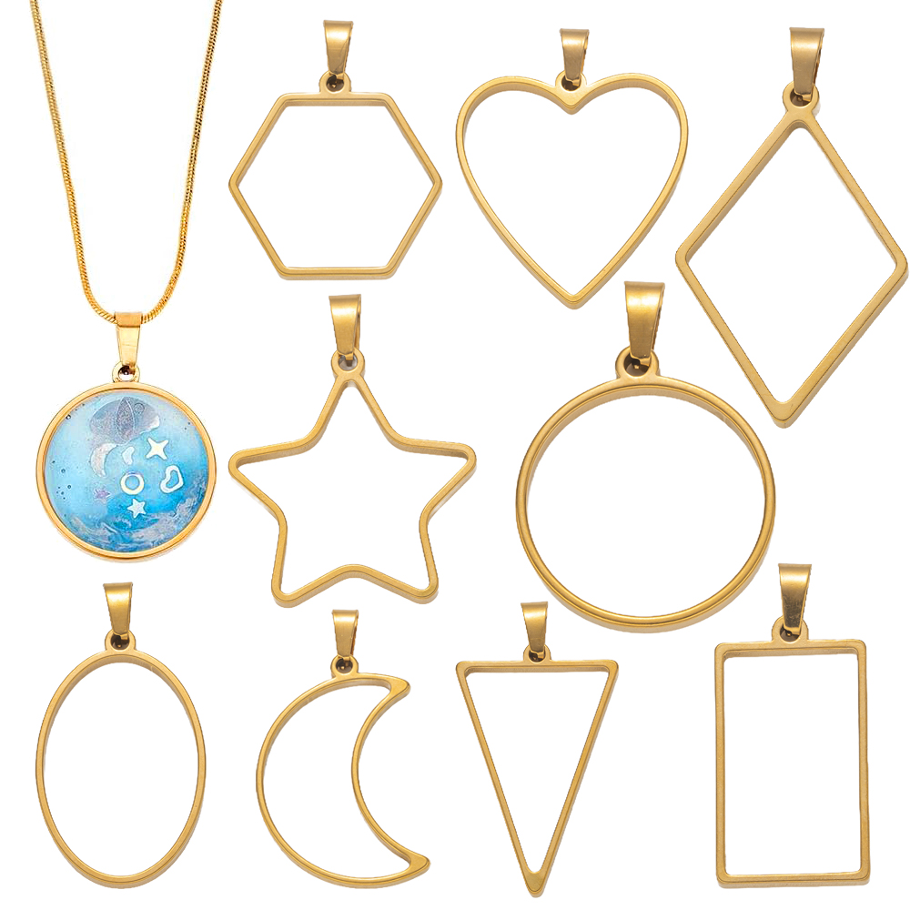 Resin Mold Jewelry - Moules en résine à dos ouvert