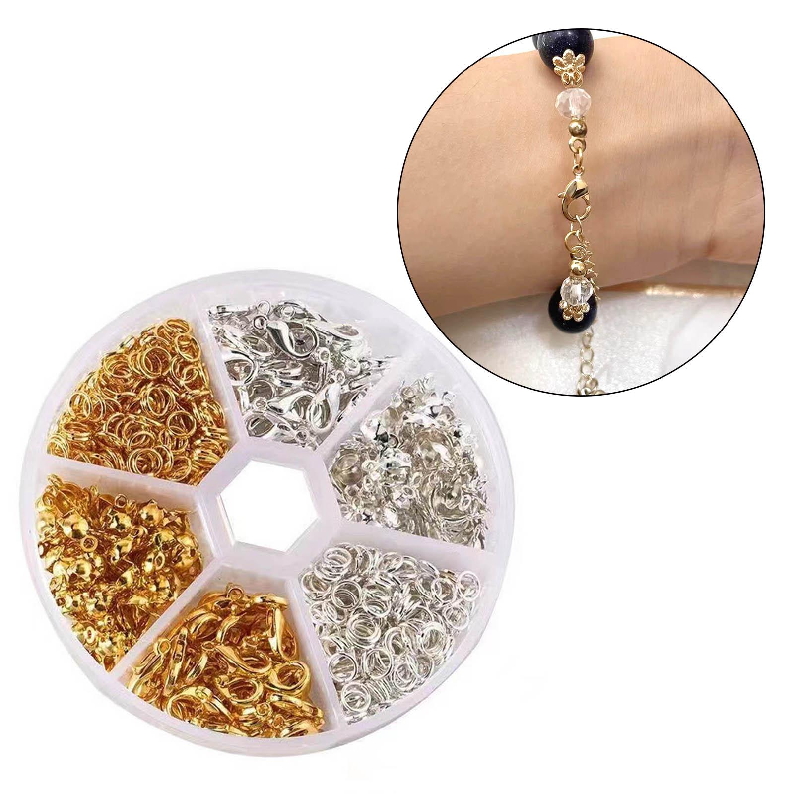 Jump Ring Assorted - Lot de 450 fermoirs mousquetons et