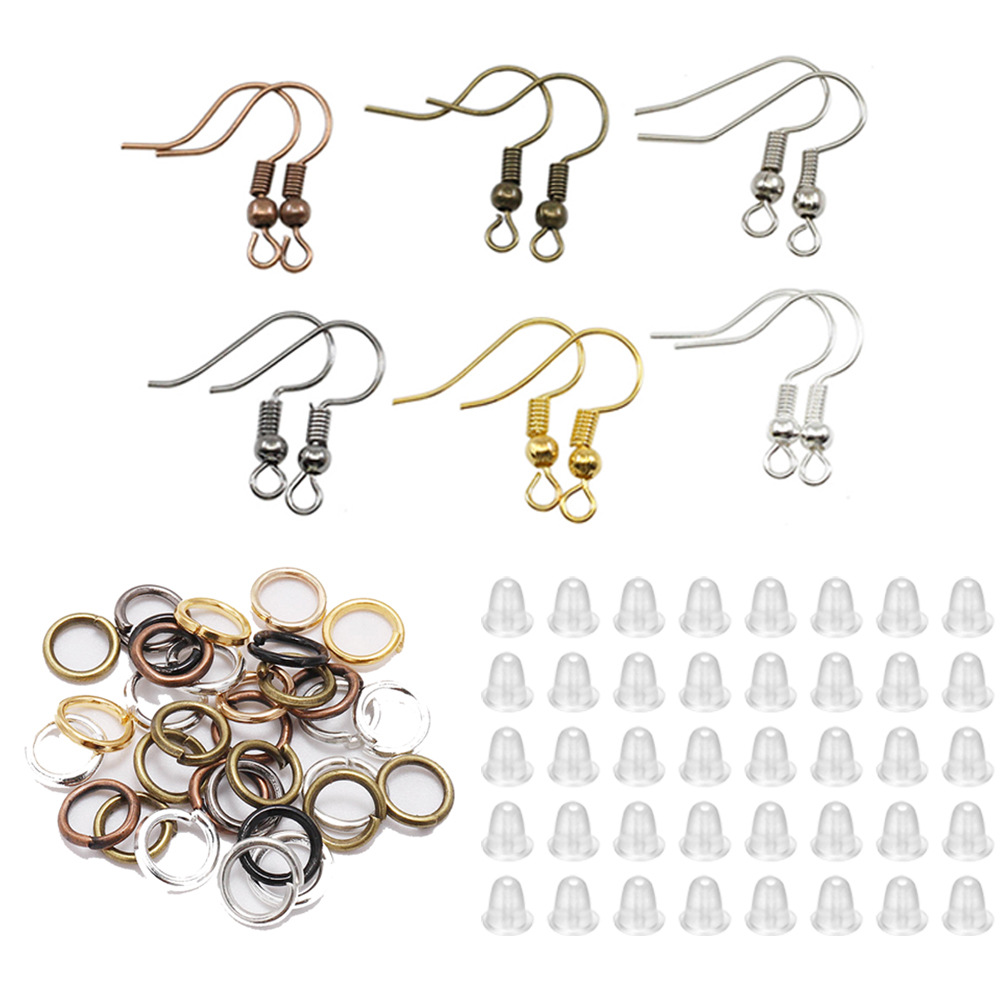 Jump Ring Assorted - Kit de 300 crochets d'oreille hypoallergéniques,