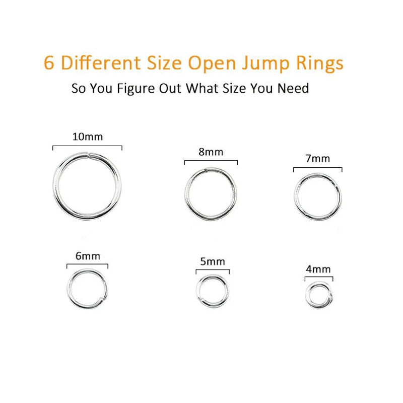 1050 pièces Anneaux ouverts pl - Jump Ring Assorted avis et prix