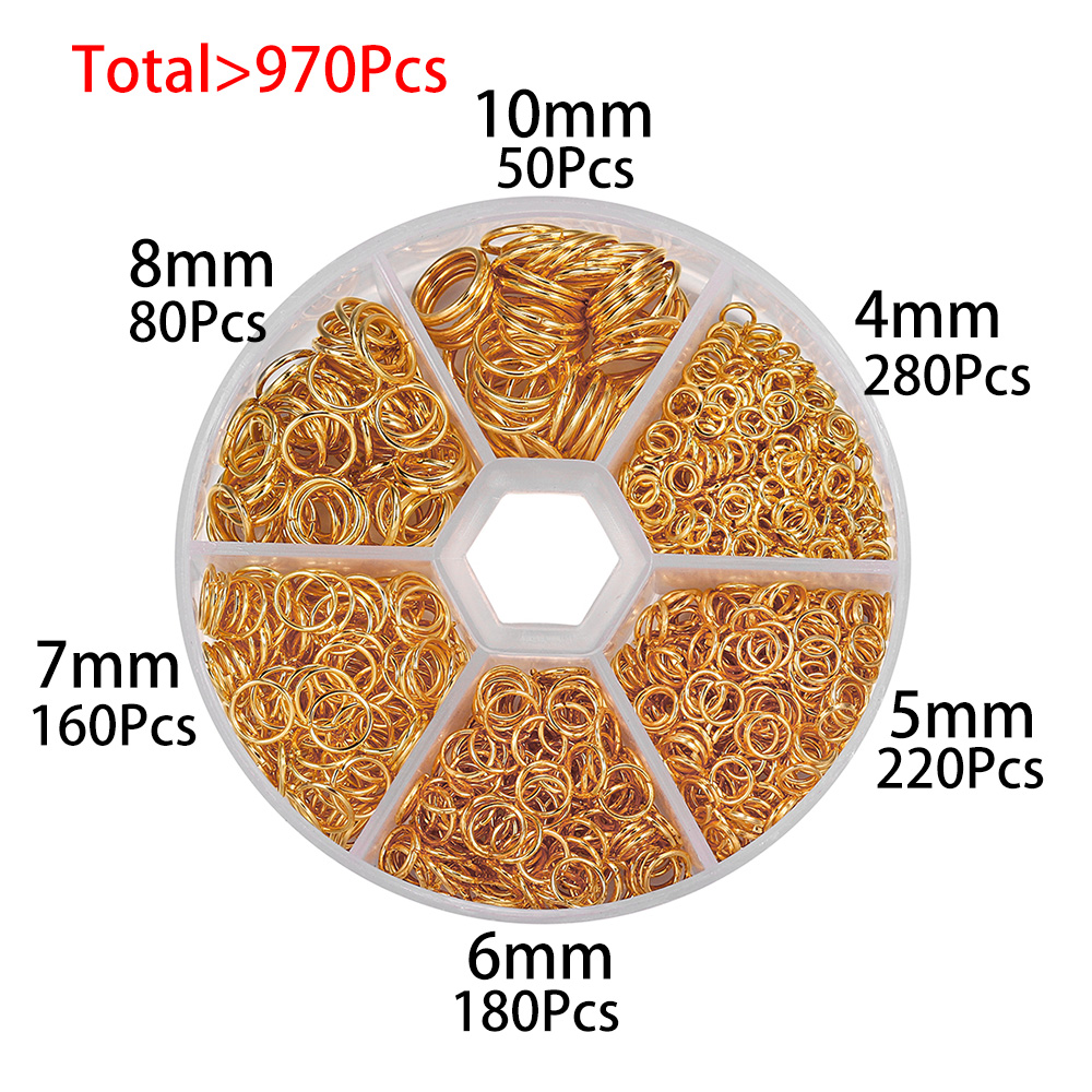 1 boîte or Bronze ancien taill - Jump Ring Assorted avis et prix