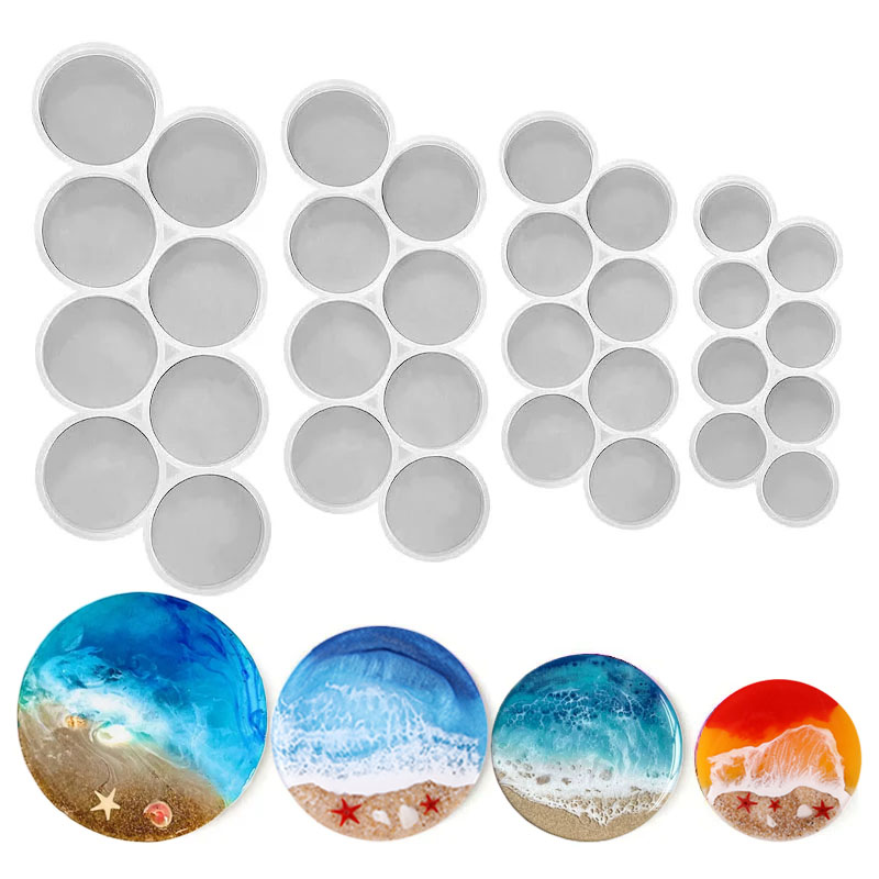 Moule rond en Silicone avec po - Resin Mold Jewelry avis et prix