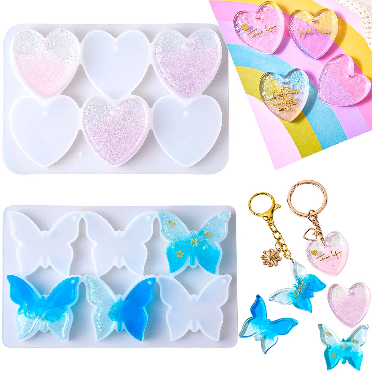 Moule en silicone à six cavité - Resin Mold Jewelry avis et prix