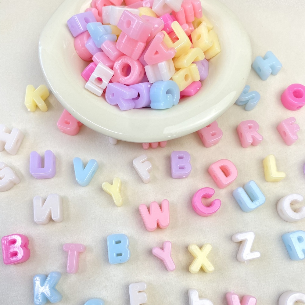 Perles de lettres en acrylique - Jewelry Making Tutorials avis et prix