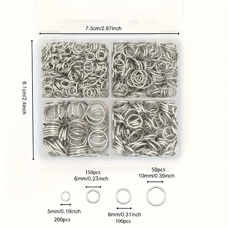 Lot de 500 anneaux ouverts mix - Jump Ring Assorted avis et prix